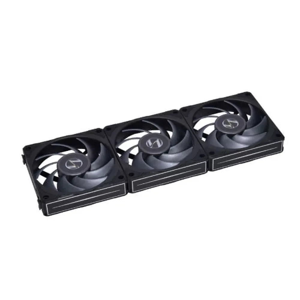 LIAN LI UNI Fan P28 120mm Non-RGB Cabinet Fan (Black) (Triple Pack)