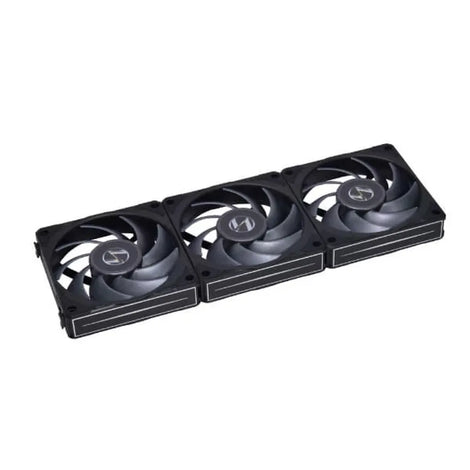 LIAN LI UNI Fan P28 120mm Non-RGB Cabinet Fan (Black) (Triple Pack)