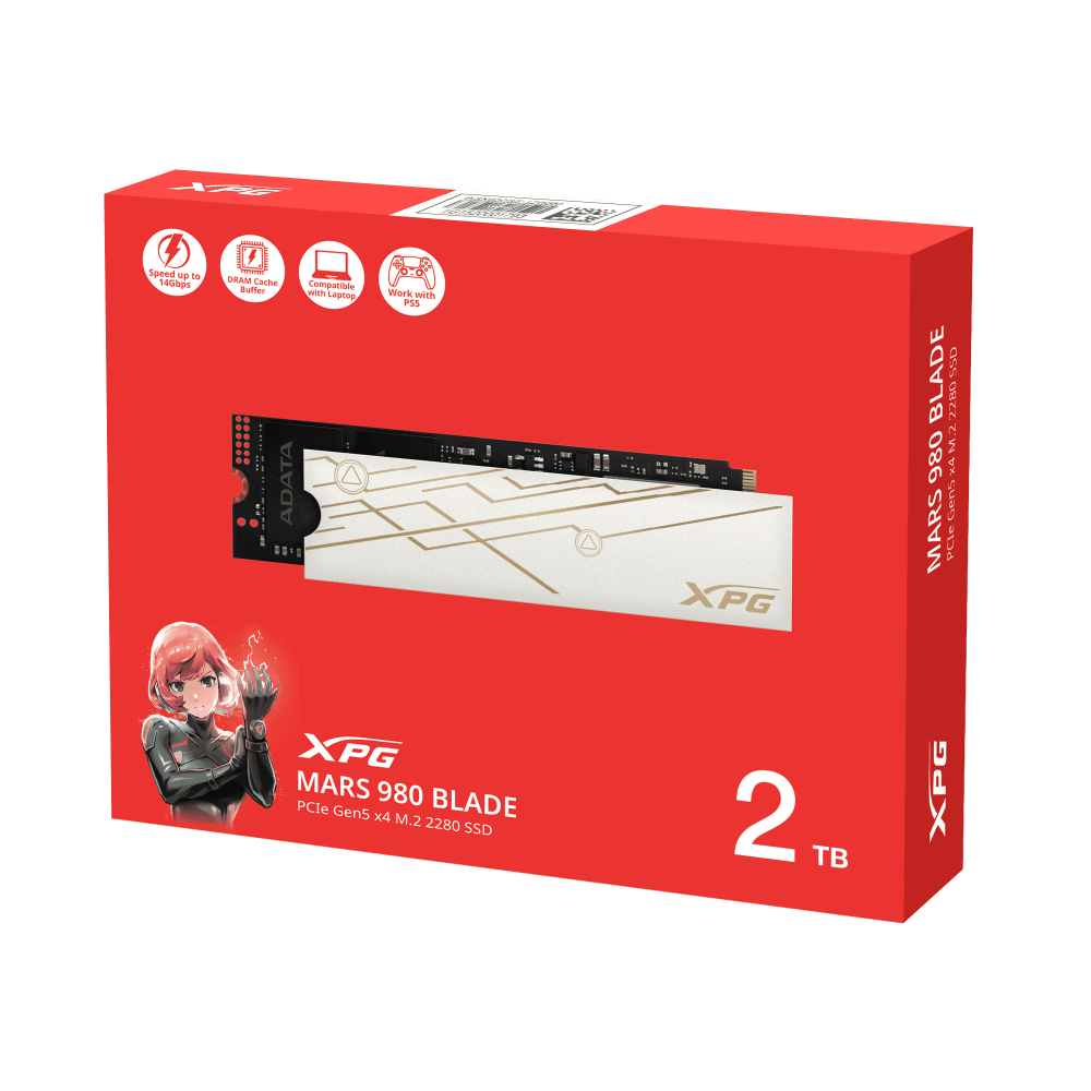 ADATA XPG Mars 980 Blade 2TB M.2 NVME Gen5 Solid State Drive ( SSD )