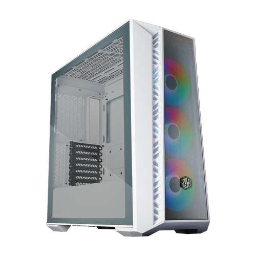 COOLER MASTER MB520 Mesh ATX Mid Tower Cabinet (White)