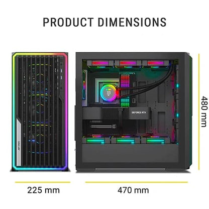 Ant Esports MeshX360 ARGB E-ATX Mid Tower Case