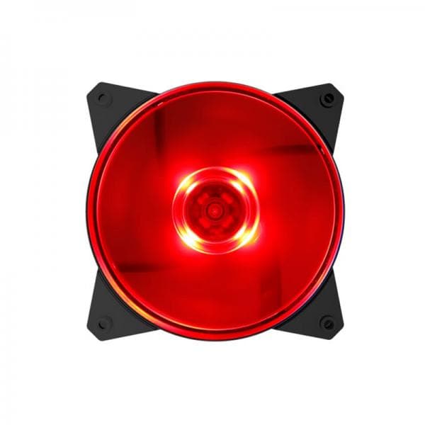 COOLER MASTER MF120L 120mm RED LED Cabinet Fan (Black) (Single Pack)