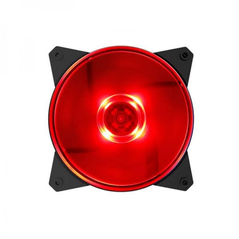 COOLER MASTER MF120L 120mm RED LED Cabinet Fan (Black) (Single Pack)
