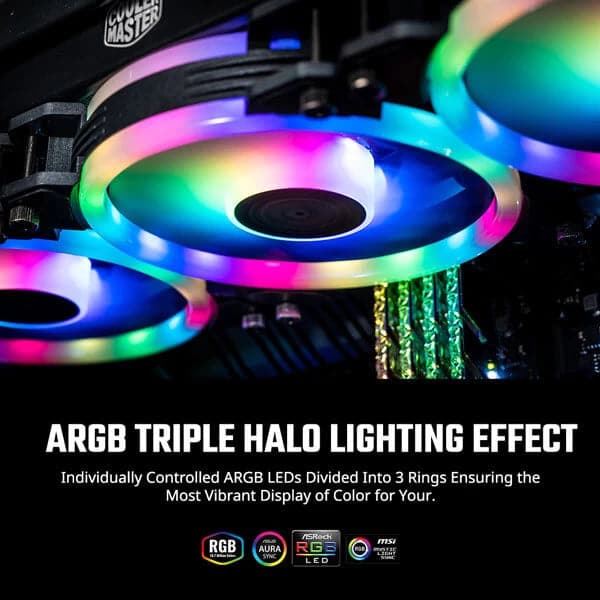 COOLER MASTER MasterFan MF120 S3 ARGB Case Fan (Single Pack)