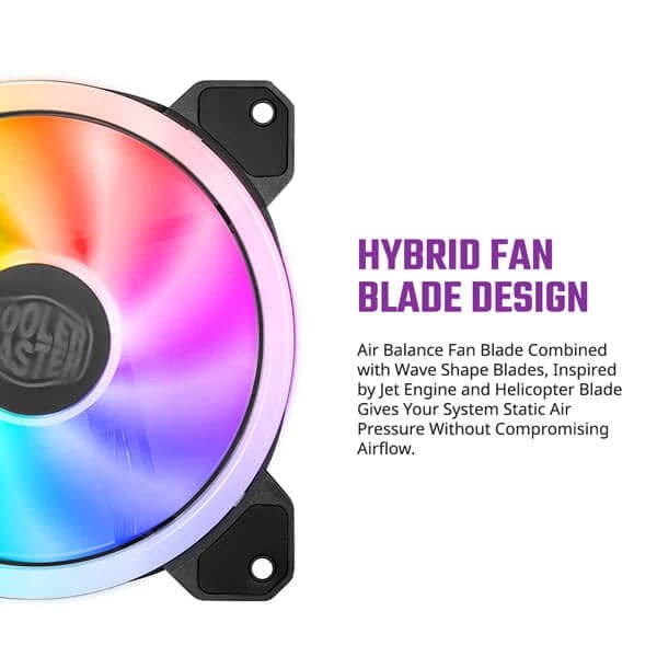 COOLER MASTER MasterFan MF120 S3 ARGB Case Fan (Single Pack)