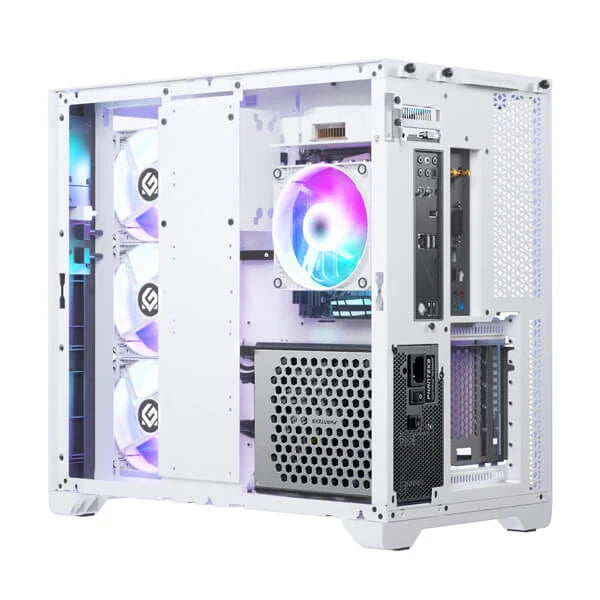 PHANTEKS MagniumGear Neo Qube 2 Infinity Mirror DRGB EATX Mid Tower Cabinet (White)