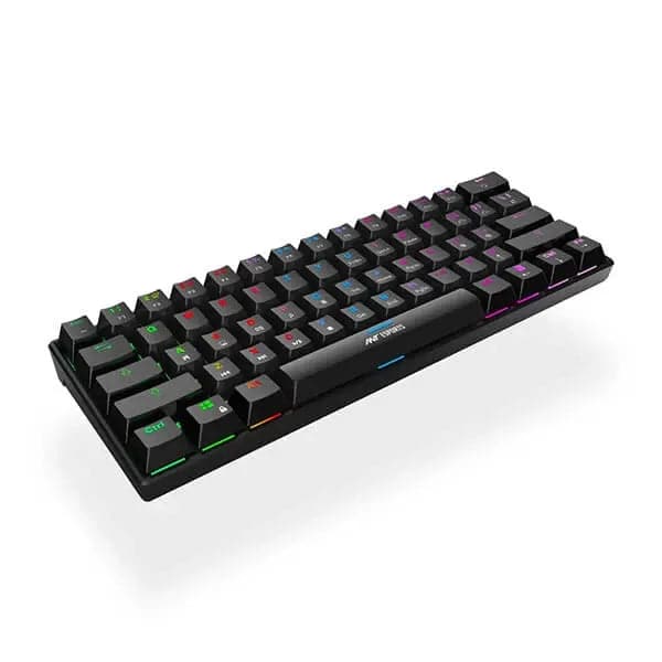ANT ESPORTS MK1300 Mini 60% RGB Mechanical Wired Gaming Keyboard (Black) (Blue Switch) (Clicky Switch) (MK1300)