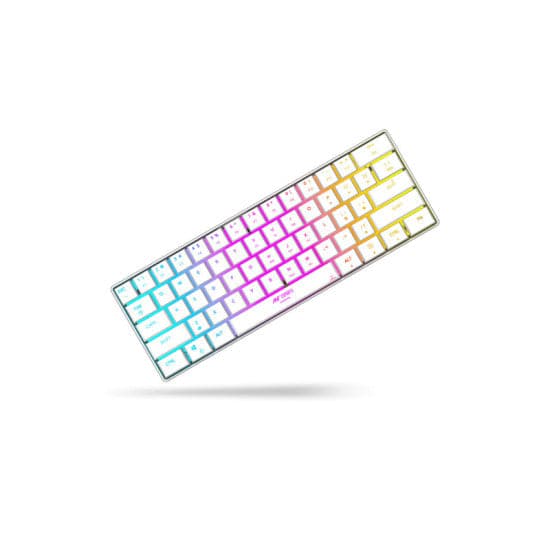 ANT ESPORTS MK1500 Mini 60% RGB Membrane Wireless Gaming Keyboard (White) (Membrane Keyboard) (MK1500)