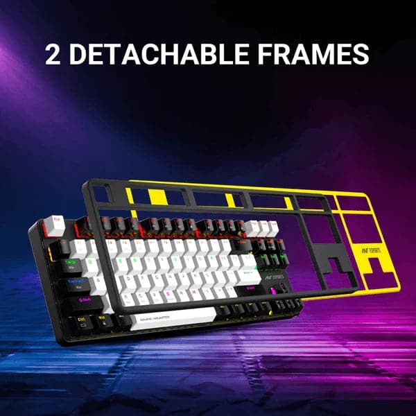 ANT ESPORTS MK 4500 Pro TKL Mechanical Wireless Gaming Keyboard (Black) (Red Switch) ( Linear Switch) (MK4500 PRO)