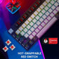 ANT ESPORTS MK 4500 Pro TKL Mechanical Wireless Gaming Keyboard (Black) (Red Switch) ( Linear Switch) (MK4500 PRO)