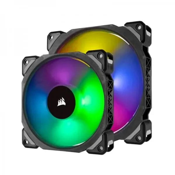 CORSAIR ML140 Pro 140mm RGB Cabinet Fan (Black) (Dual Pack)