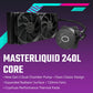 COOLER MASTER MasterLiquid ML240L Core Non-RGB 240mm CPU Liquid Cooler (Black)