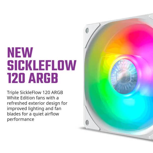 COOLER MASTER ML360L ARGB V2 360mm CPU Liquid Cooler (White)