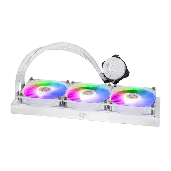 COOLER MASTER MasterLiquid 360L Core ARGB CPU Liquid Cooler (White)