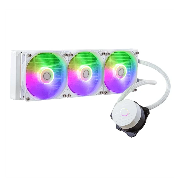 COOLER MASTER MasterLiquid 360L Core ARGB 360mm CPU Liquid Cooler (White)