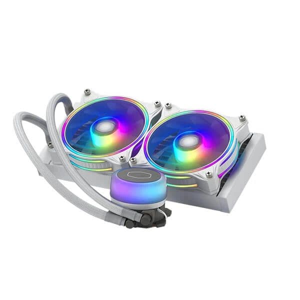 COOLER MASTER ML240 illusion ARGB 240mm CPU Liquid Cooler (White)
