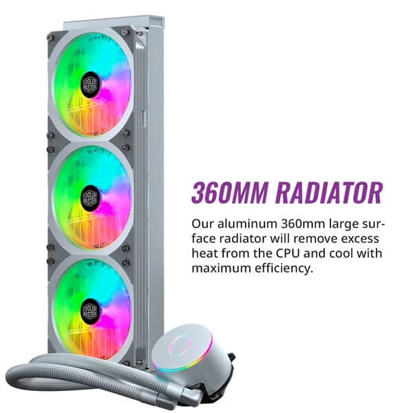 COOLER MASTER MasterLiquid ML360P Silver Edition ARGB 360mm CPU Liquid Cooler