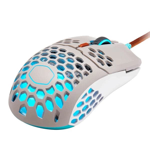 COOLER MASTER MM711 Retro Wired Ergonomic RGB Gaming Mouse ( MM-711-GSOL1 ) ( 16000DPI / 6 Macro Buttons ) ( Grey )