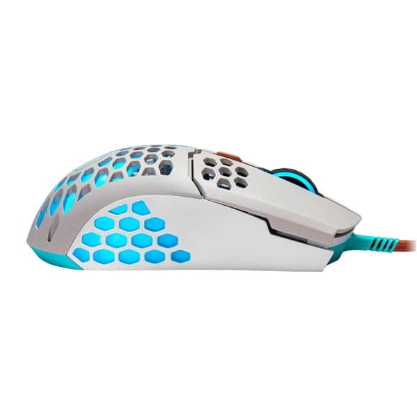 COOLER MASTER MM711 Retro Wired Ergonomic RGB Gaming Mouse ( MM-711-GSOL1 ) ( 16000DPI / 6 Macro Buttons ) ( Grey )