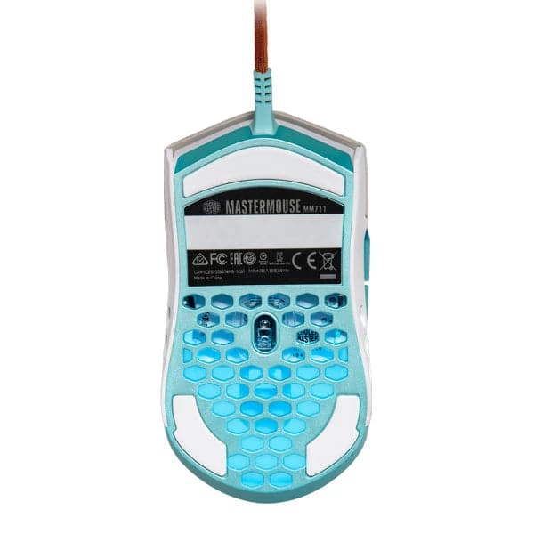 COOLER MASTER MM711 Retro Wired Ergonomic RGB Gaming Mouse ( MM-711-GSOL1 ) ( 16000DPI / 6 Macro Buttons ) ( Grey )