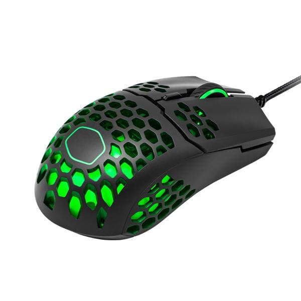 COOLER MASTER MM711 Wired Ambidextrous Gaming Mouse ( MM-711-KKOL1 ) ( 16000DPI / 6 Macro Buttons ) ( Black )