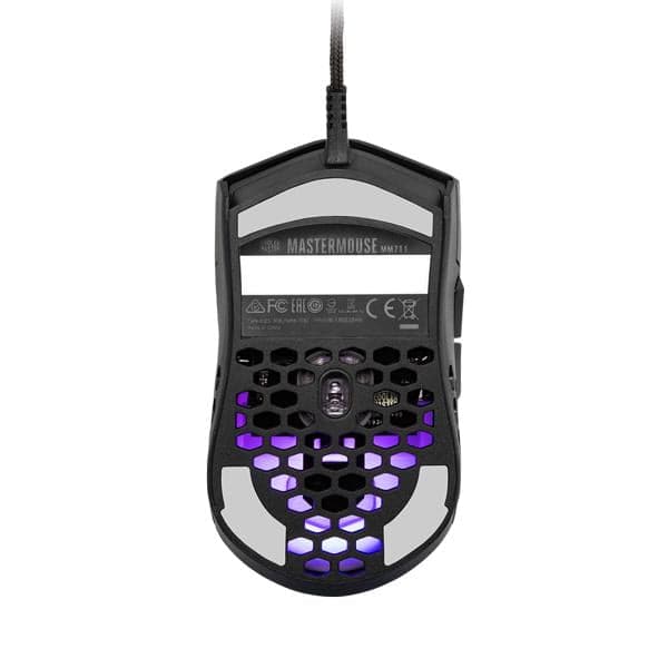 COOLER MASTER MM711 Wired Ambidextrous Gaming Mouse ( MM-711-KKOL1 ) ( 16000DPI / 6 Macro Buttons ) ( Black )