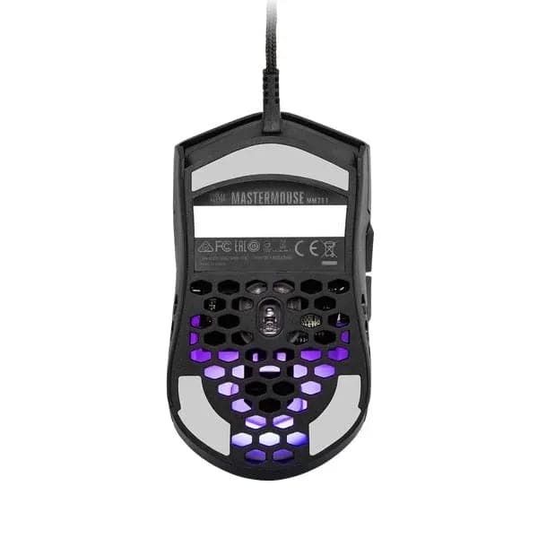 COOLER MASTER MM711 Wired Ambidextrous Gaming Mouse ( MM-711-KKOL1 ) ( 16000DPI / 6 Macro Buttons ) ( Black )