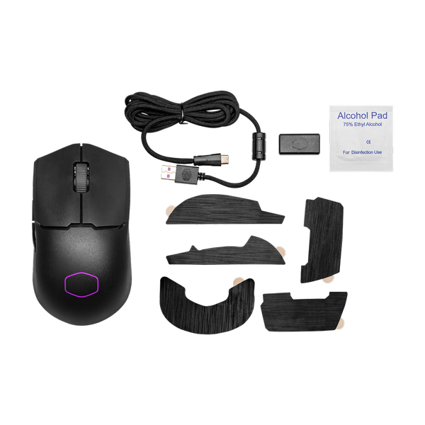 COOLER MASTER MM712 Wireless + Bluetooth Ambidextrous Gaming Mouse ( MM-712-WWOH1 ) ( 19000DPI / 6 Macro Buttons ) ( Black )