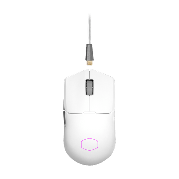 COOLER MASTER MM712 Wireless + Bluetooth Ambidextrous Gaming Mouse ( MM-712-WWOH1 ) ( 19000DPI / 6 Macro Buttons ) ( White )