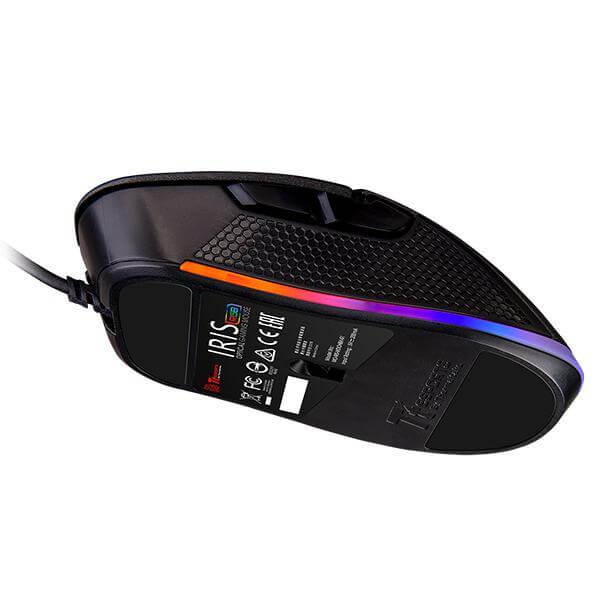 THERMALTAKE IRIS Optical RGB Wired Ergonomic Gaming Mouse (MO-NMS-WDOOBK-01) (50000DPI/6 Macro Button) (Black)
