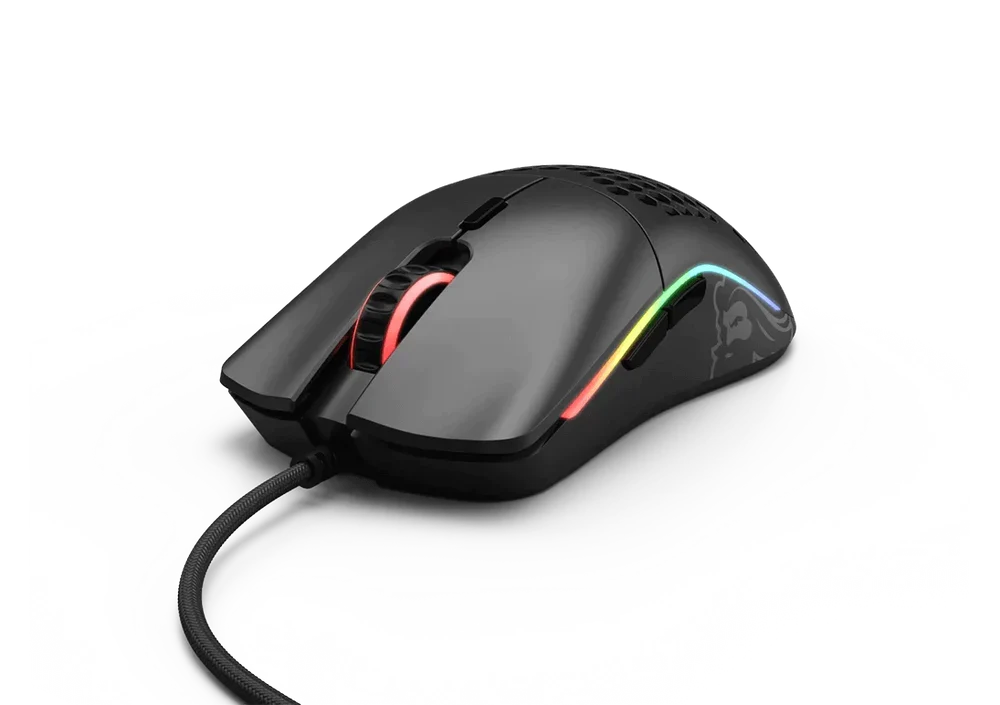 GLORIOUS Model O minus Wired Ergonomic Gaming Mouse ( 12000DPI / 6 Macro Buttons ) ( Matte Black )