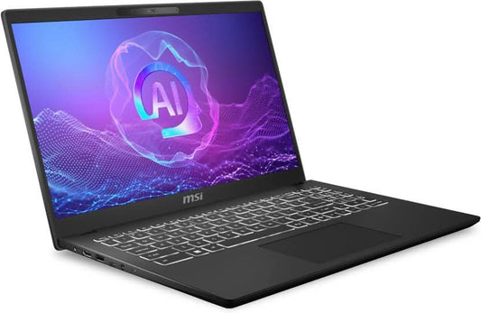 MSI MODERN 15 H AI C2HMG-233IN 9S7-15H551-233 [ULTRA7-255H/16GB/1TB SSD/WIN11 HOME/15.6"/INTEGRATED GRAPHICS/1 YEAR(S)/BLACK]
