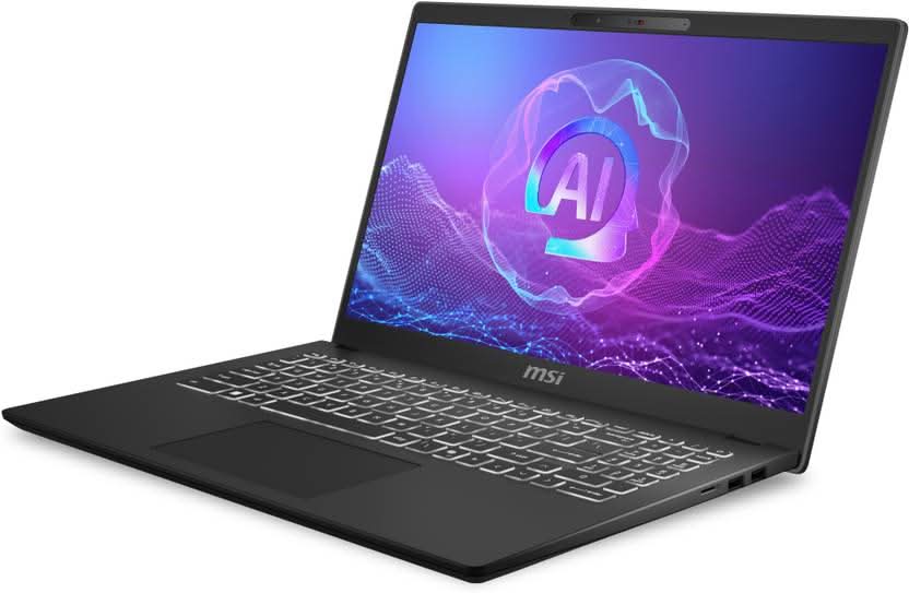 MSI MODERN 15 H AI C2HMG-233IN 9S7-15H551-233 [ULTRA7-255H/16GB/1TB SSD/WIN11 HOME/15.6"/INTEGRATED GRAPHICS/1 YEAR(S)/BLACK]