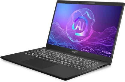 MSI MODERN 15 H AI C2HMG-233IN 9S7-15H551-233 [ULTRA7-255H/16GB/1TB SSD/WIN11 HOME/15.6"/INTEGRATED GRAPHICS/1 YEAR(S)/BLACK]