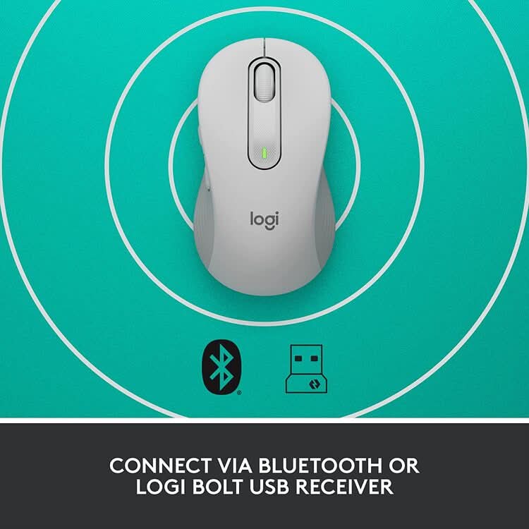 LOGITECH M650 WIRELESS MOUSE WHITE