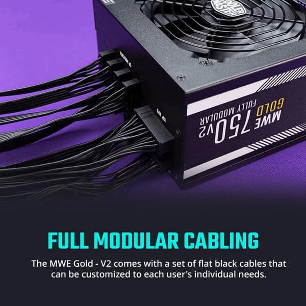 COOLER MASTER MWE 750 V2 80 Plus Gold Fully Modular Power Supply (750W)