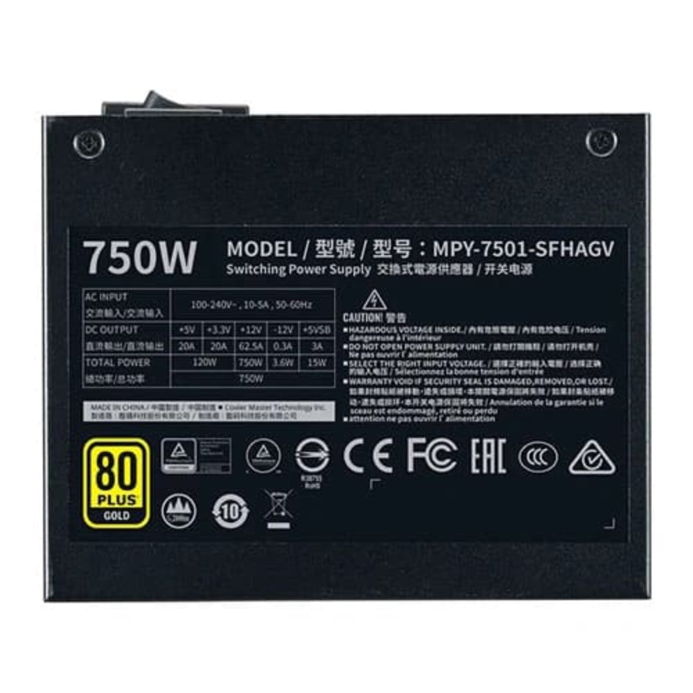 COOLER MASTER V SFX 750 80+ Gold Fully Modular ATX 3.1 Power Supply (750 W)