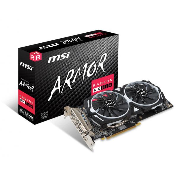 MSI Radeon RX 580 Armor OC 8GB AMD Graphic Card