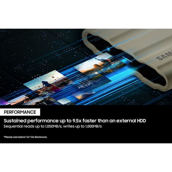 Samsung T7 Shield Blue 1TB External SSD
