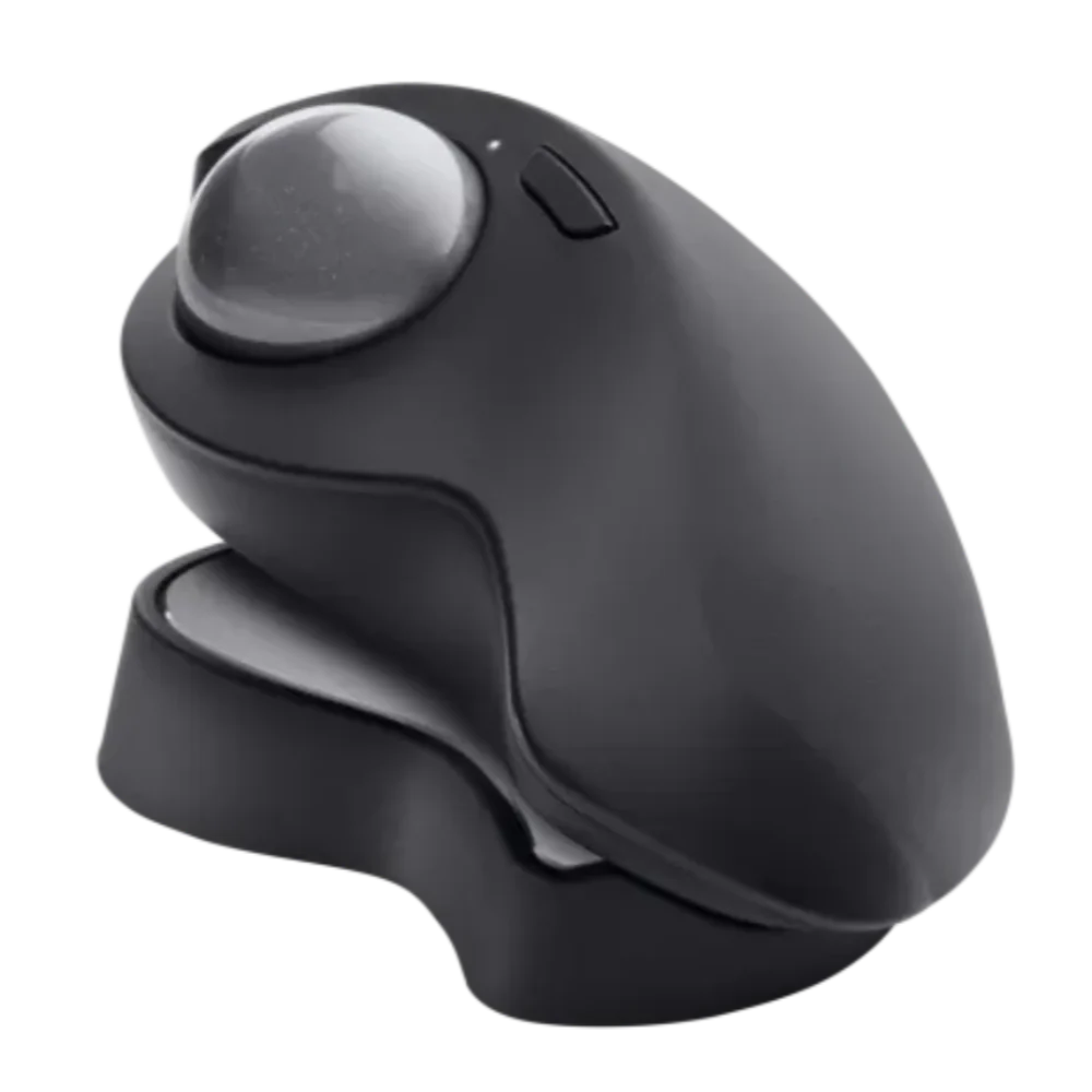 LOGITECH MX Ergo Wireless Ergonomic Gaming Mouse ( 910-005177 / 2048 DPI / 8 Macro Button ) ( Black )