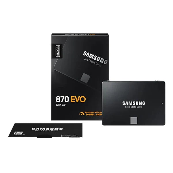 SAMSUNG 870 EVO 250GB 2.5 SATA SATA 3 Internal Solid State Drive (SSD)