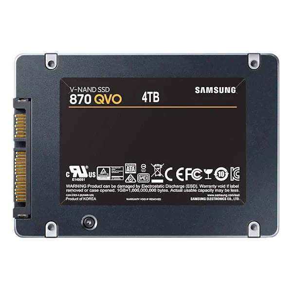 SAMSUNG 870 QVO 4TB 2.5 SATA SATA 3 Solid State Drive (SSD)
