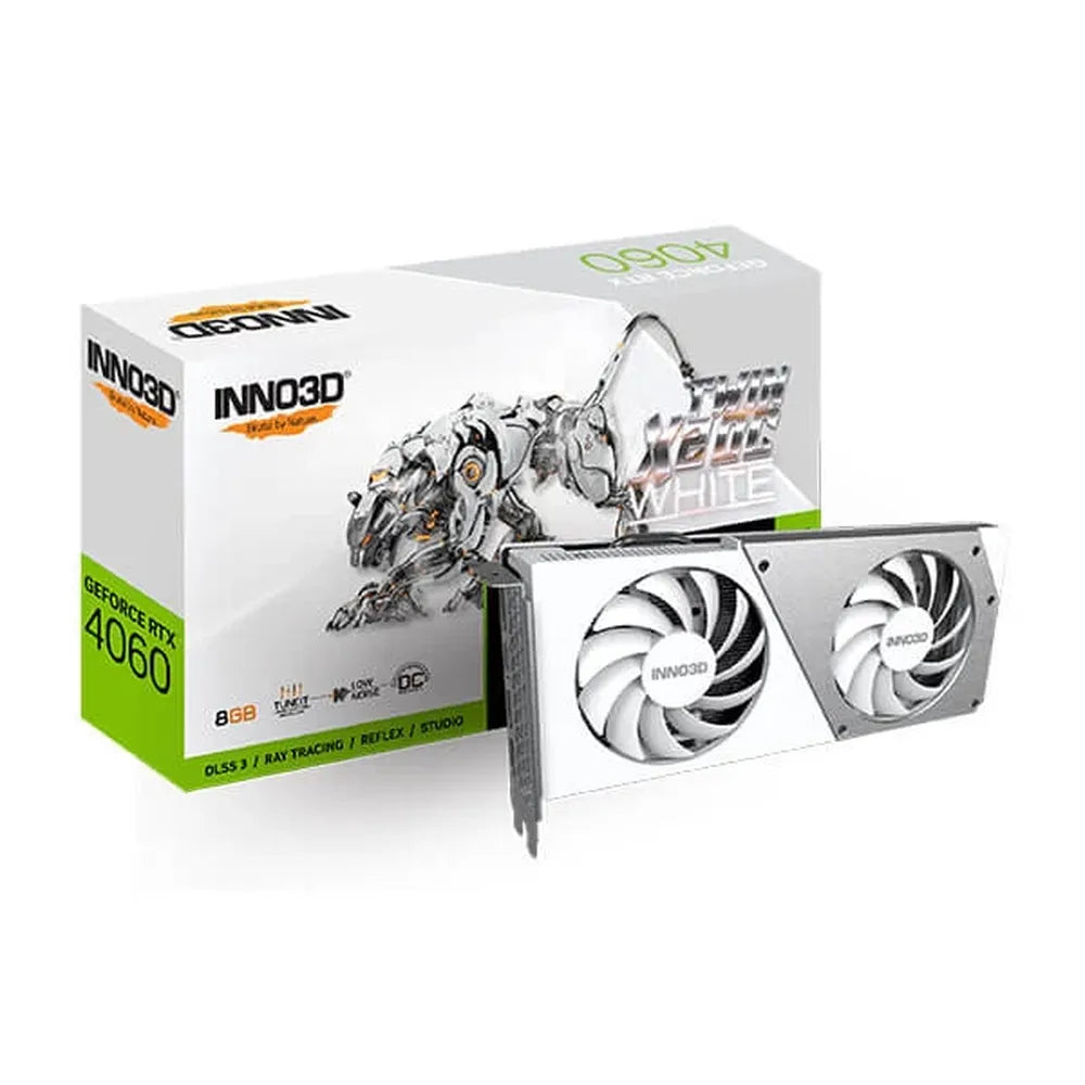 INNO3D GeForce RTX 4060 Twin X2 OC White Nvidia Graphic Card