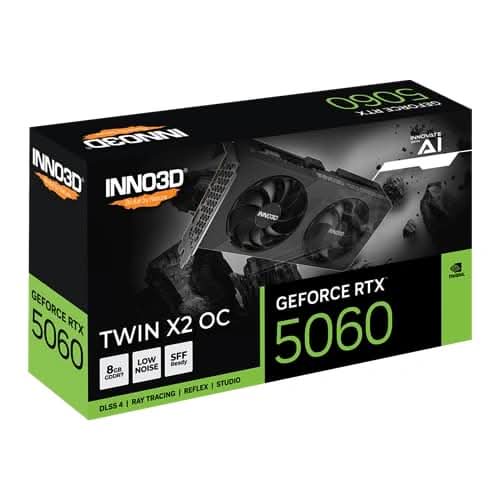 INNO3D RTX 5060 Twin X2 OC V2 8GB GDDR7 Graphics Card