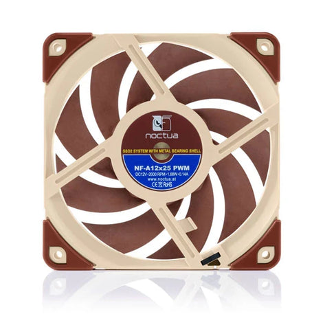 NOCTUA NF-A12x25 PWM Non-RGB Cabinet Fan (Single Pack)