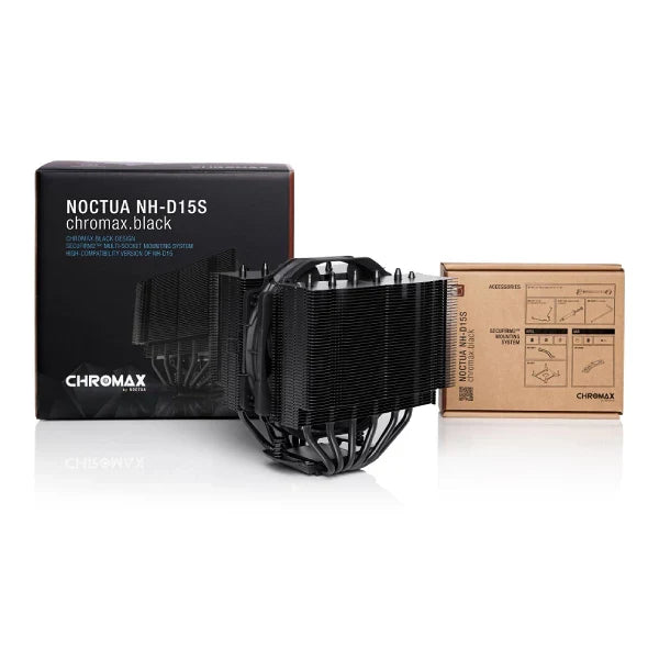 NOCTUA NH-D15S Chromax Black Dual Tower CPU Air Cooler (Black)