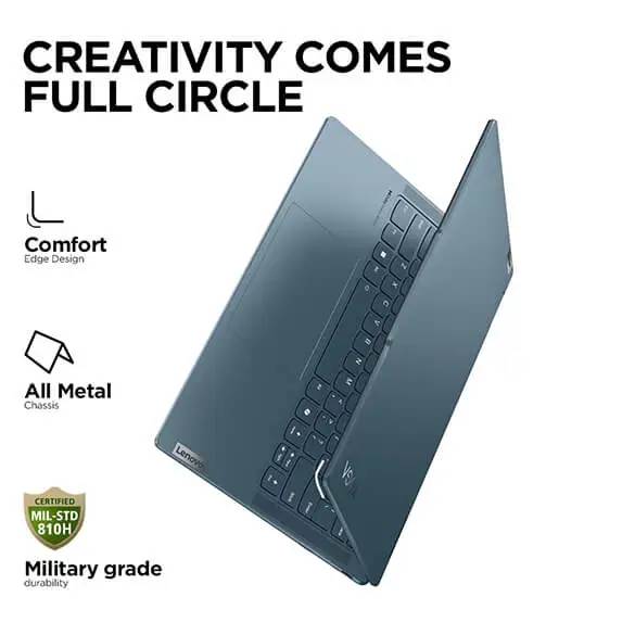 LENOVO YOGA 7I (83DJ00DGIN) LAPTOP (CORE ULTRA 5 125/16 GB/1 TB SSD/WINDOWS 11) 14" WUXGA (1920X1200) OLED OFFICE HOME 2024 INTEL ARC GRAPHICS