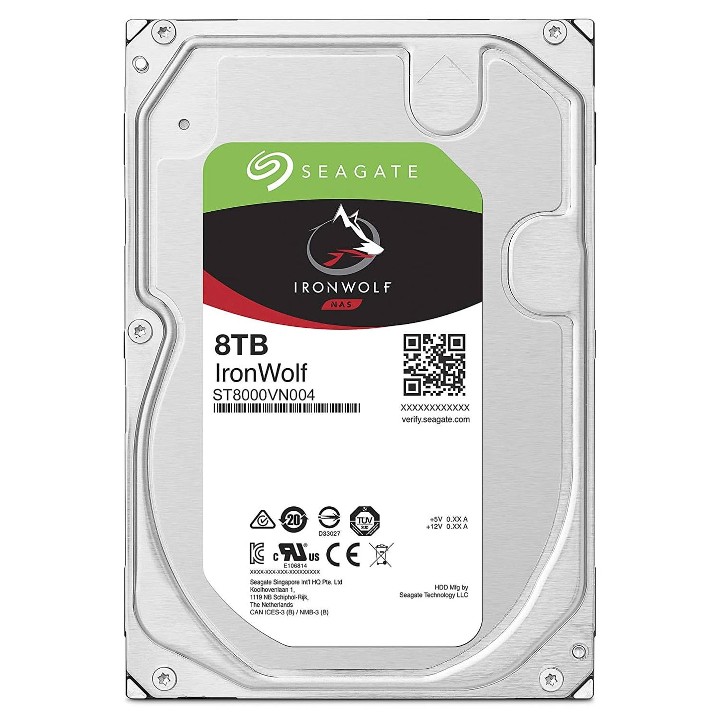SEAGATE IRONWOLF 8TB INTERNAL SATA HARD DRIVE