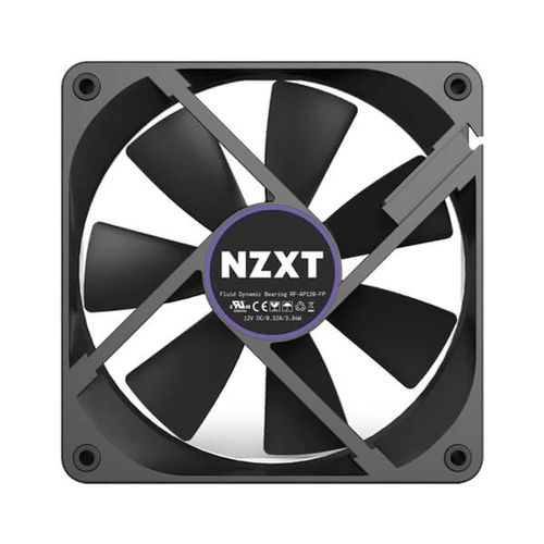 NZXT Aer P120 Grey Trim 2X 120mm Non-RGB Cabinet Fan (Black) (Single Pack)