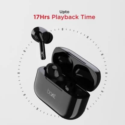 Boat Airdopes 161 TWS Bluetooth Earbuds Pebble Black